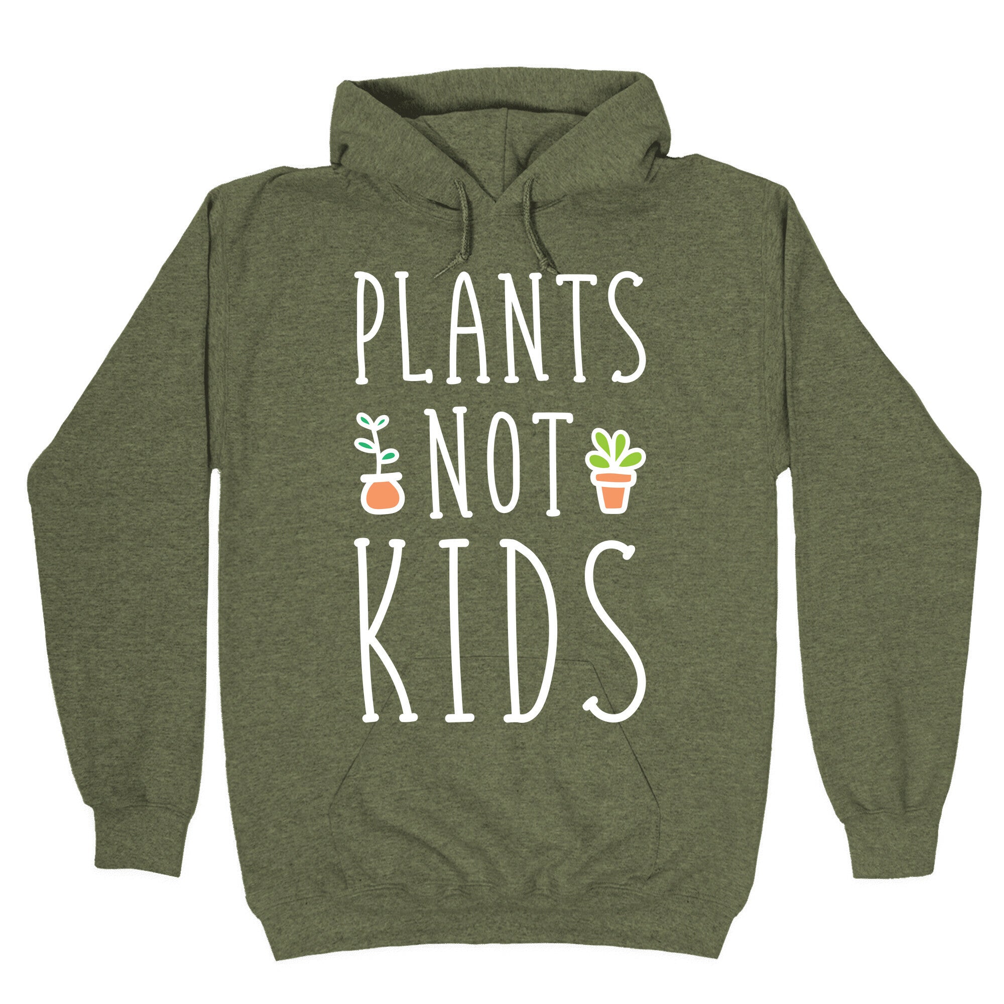 Plants Not Kids (White) Hoodie